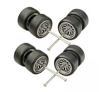 TTETTZ 3x Jeu de Roues de Voiture Miniatures pour Amateurs et Collectionneurs