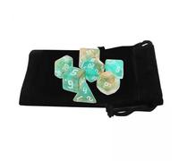 TTETTZ 3x Lot de 7 Dés Polyédriques Ensemble D4-D20 Jouets de Barre avec Pochette pour