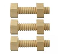 TTETTZ 4x écrou à Vis En Bois Assemblage Jouet Compétences Pratiques Cadeau Accessoires Bloc de Construction éducation Précoce Vis à Bois écrou Jo