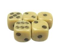 TTETTZ 4x5 Pièces Cercles Acryliques 16mm Dés à RPG Jeu Mdn Joue Rush