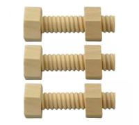 TTETTZ 5x écrou à Vis En Bois Assemblage Jouet Compétences Pratiques Cadeau Accessoires Bloc de Construction éducation Précoce Vis à Bois écrou Jo