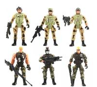 TTETTZ 5x Troupes Jouet Figurines D'action Spéciales Décoration de Maison de Poupée Miniature Soldat Poupée Modèle Poupée Jouet pour Salon Usage Domestique