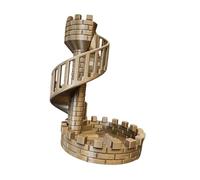 TTETTZ Accessoire de Tour Roulante pour et Dragons avec Motif Château, Brun