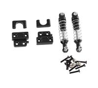 TTETTZ Amortisseur Arrière RC, Fixation de Ressort D'essieu Arrière En Métal, échelle 1:12, Ensemble D'amortisseurs de Suspension pour Voiture et Cam, Noir