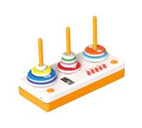 TTETTZ Anneau Empilable Jouet Puzzle Jouet Tour de Hanoï Jouet pour Garçons Filles Enfants, Orange