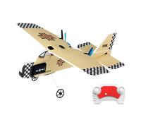 TTETTZ Avion Télécommandé pour L'extérieur, Aéronef à Voilure Fixe à 2 Canaux pour Les 8-12 Ans et Les Adultes, Beige