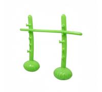 TTETTZ Barre Saut Gonflable Jeu Interactif Poteau Extensible Base Stable en PVC TPU pour Animation de Fête Amusement Physique Convient aux Réunions Extérieures, Vert, 145x130cm