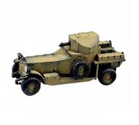 TTETTZ Blindé Modèle Miniature Voiture Véhicule Blindé Maquette Militaire en Résine Tourelle Rotative Fidèlement Reproduite Détails Historiques Adapté aux, Jaune
