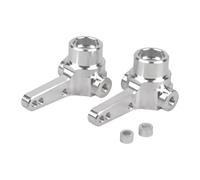 TTETTZ Bras D'articulation avant En Aluminium RC 1:10, 2 Pièces, Remplacements de Coupelles de Direction avant Robustes pour Voiture -02 Wr-02C M-03L WT, Argent