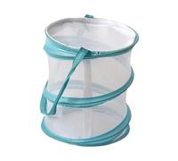 TTETTZ Cage D'Observation de Papillons Filet Pliable Terrarium Maison Élevage en Maille Métal Incubateur Réutilisable avec Poignée pour Découverte Naturalist, Bleu