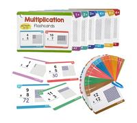 TTETTZ Cartes de Multiplication 0-12, Cartes Mathématiques éducatives Portables pour L'enseignement à Domicile Des Enfants, Cadeau D'anniversaire.