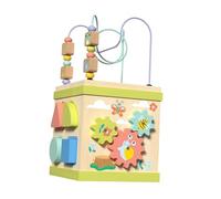 TTETTZ Cube D'activités en Bois pour Trier Les Formes - Jeu de Développement des Compétences - Compact en Bois pour Un Apprentissage Fonctionnel et éduca