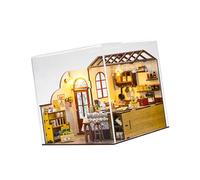 TTETTZ Cuisine Miniature pour Maison de Poupée avec Meubles Puzzle En Bois 3D Housse Anti-poussière pour La Saint-Valentin, La Fête Des Mères et.