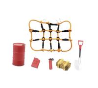 TTETTZ Décoration de Toit de Voiture RC, 6 Pièces, Pièce de Véhicule RC, Accessoire, Boîte de Rangement de Réservoir, Simulation pour Mise à Niveau de Voitur, Orange