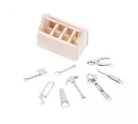 TTETTZ Ensemble de 4 Boîtes à Outils pour Poupée, Idéal pour Saint-Valentin, Décor de Micro-