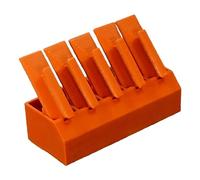 TTETTZ Ensemble de 5 Planches à Poncer pour Maquettes avec Support, pour La Construction de Maquettes, Compatible avec Les Outils de 75 X 20 Mm, Orange