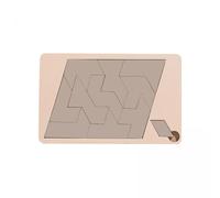 TTETTZ Ensemble de 5 Puzzles de Formes Tangram, Jouets éducatifs, Puzzles de Formes Géométriques En Bois