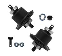 TTETTZ Ensemble de Différentiels RC pour Véhicules de 1/10, Noir