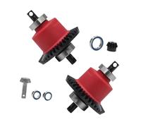 TTETTZ Ensemble de Différentiels RC pour Véhicules de 1/10, Rouge