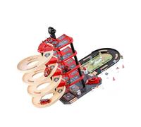 TTETTZ Ensemble de jeu de piste pour enfants avec voitures et garage, avec 16 Voitures