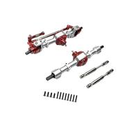 TTETTZ Essieu avant et Arrière RC En Métal, Pièce de Voiture RC avec Arbre D'entraînement pour Accessoires de Modification de Voiture de Loisir RC à échelle, Argent