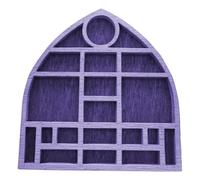 TTETTZ Étagère Miniature à Bibelots, Plateau de Collection de Pierres, Plusieurs Compartiments, Décoration Intérieure, Vitrine, Violet