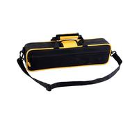 TTETTZ Étui à Flûte Portable Multifonction avec Double Compartiment et Bandeoulière Sac de Transport Résistant à L'Eau pour Flûte 16 Trous Protection, Jaune