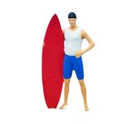 TTETTZ Figurine miniature de surf à l'échelle 1:64, accessoire photo, objets de collection, accessoires pour maison de poupée, dioramas de surfeurs de, Style C
