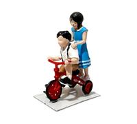 TTETTZ Figurine Miniature Humaine à L'échelle 1/64, Peinte à La Main, Idéale pour Les Mini- Architecturaux et Les Micro-, Garçon Fille à Cheval