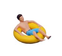TTETTZ Figurines en Résine 1/64 pour Une Scène de Surf Compacte sur La Plage, Idéales pour La Décoration d'une Maison de Poupée, 3.1 Cm