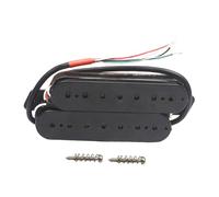 TTETTZ Guitare Pickup 7 Cordes Humbucker Basse Double Accessoire Électronique PP Pré-câblé Fonction Coil Split Convient à la Modification, Noir 52 Mm