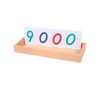 TTETTZ Jeu de Cartes à Compter, 1-9000 Ressources éducatives pour Les Jeunes Apprenants, L Pvc