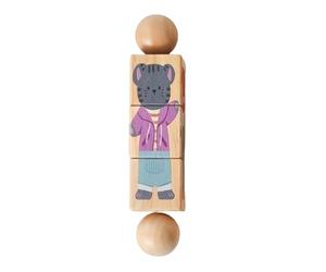 TTETTZ Jeu de Construction en Bois Rotatif, Puzzle éducatif à Saisir à La Main, Style B