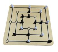 TTETTZ Jeu D'échecs En Famille, Neuf Hommes Morris pour Pique-nique, Fête et