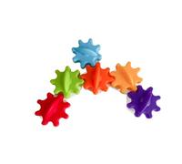 TTETTZ Jeu D'éveil avec 6 Engrenages Rotatifs et Colorés pour Les Enfants de 1 à 3 Ans.