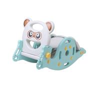 TTETTZ Jouet à Bascule 3 En 1 pour Enfants, Toboggan, Jouet éducatif pour Enfants, Idée Cadeau, Ensemble de Jeu, Aire de Jeux, Cheval à Bascule, Vert