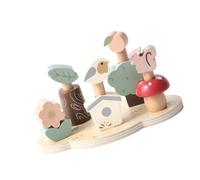 TTETTZ Jouet à Empiler, Jouet En Bois pour Bébé de 3, 4, 5, 6 Ans, Développe La Pensée Stratégique, Correspondance Des Couleurs et Tri