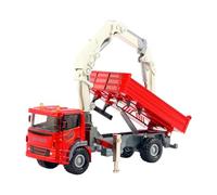 TTETTZ Jouet de Camion-grue à échelle 1/60 pour Enfants âgés de 3 Ans et Plus, Modèle de Véhicule D'ingénierie, Rouge