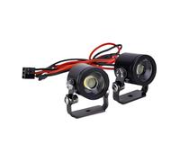 TTETTZ Kit de 2 Feux LED pour Voiture RC, LED, avant avec Support, Pièces de Rechange pour Modèle SCX10 II 90046 D90, Voiture Modifiée à Faire Soi-même, Noir
