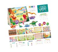 TTETTZ Livre d'activités autocollantes pour enfants de 1 à 3 ans, Thème Des Dinosaures