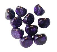 TTETTZ Lot de 10 Dés En Acrylique à 3 Faces pour Fêtes, Karaoké, Etc, Violet