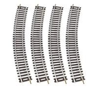 TTETTZ Lot de 4 Pièces de Rails de Train Miniatures à L'échelle Ho pour Activités de Bricolage Au 1:87, 23cmx3cm