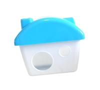 TTETTZ Maison pour Hamster, Nid-château, Aire de Jeux, Abri en Polypropylène Robuste et Compact, Idéal pour Les Petits Rongeurs. Décoration et Cadeau Parfait, Bleu