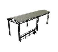 TTETTZ Maquette de Garage Miniature à L'échelle Ho 1/87, Objet de Décoration Compact pour Table, Abri pour Véhicules, Garage pour Voitures