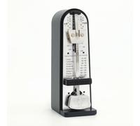 TTETTZ Métronome Mécanique Instrument de Musique Accessoire Classique Système de Battement Audible Mini Boîtier Métal Pendule pour Exercices Rythmiques Cours Musique Étudiants , Noir