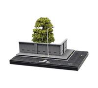 TTETTZ Modèle de Scène Miniature à L'échelle 1/64, Présentoir de de Rue avec Ornement de Lampe