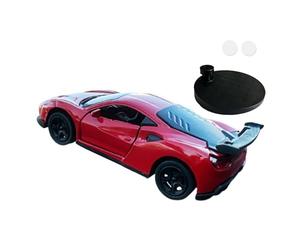 TTETTZ Modèle de Voiture de Dynamique Au 1/64 pour La Décoration Intérieure Du Véhicule, Rouge