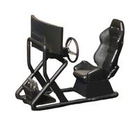 TTETTZ Modèle Réduit de Siège de Simulateur de Course, Accessoire de Scène Miniature, Support de Siège de Simulateur, Décoration de Garage, Objet de, Noir
