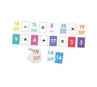 TTETTZ Numéro GAMES MATH pour La Reconnaissance Des Nombres pour Enfants, 0-25 Cartes Mathématiques, pour Les Enfants Préscolaire 3