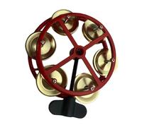 TTETTZ Parties Rythmiques de Charleston et Tambourin Professionnelles pour Batterie Jazz, Idéales pour Les Fêtes et La Scène. Son Polyvalent, or Rouge